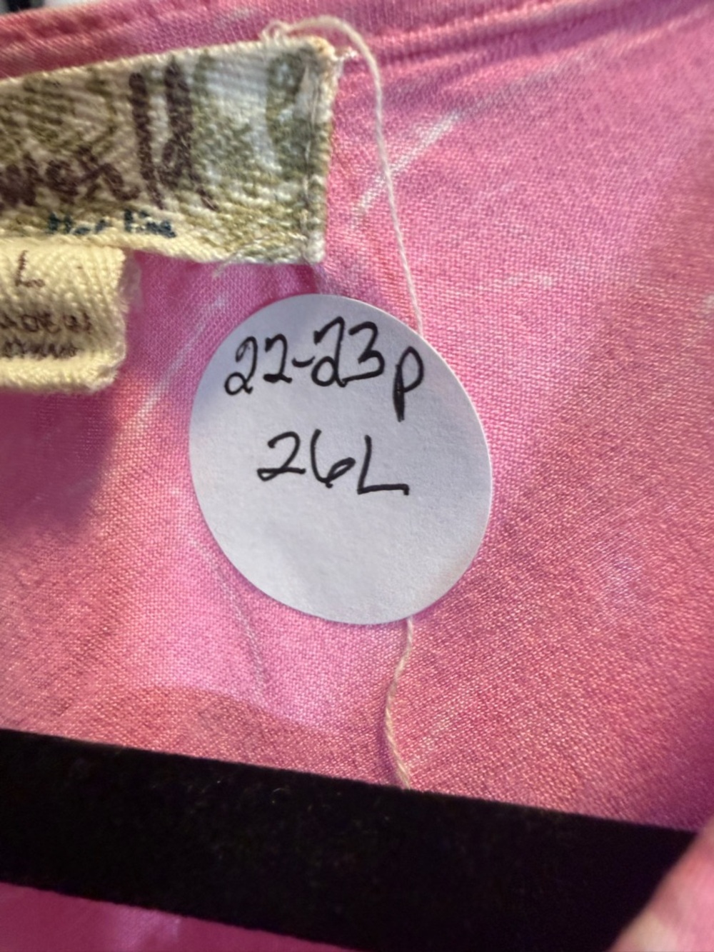 One World Pink Embroidered Sleeve Top Size L Boho Rayon Blouse Flowy EUC - Picture 8 of 9